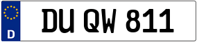 Truck License Plate